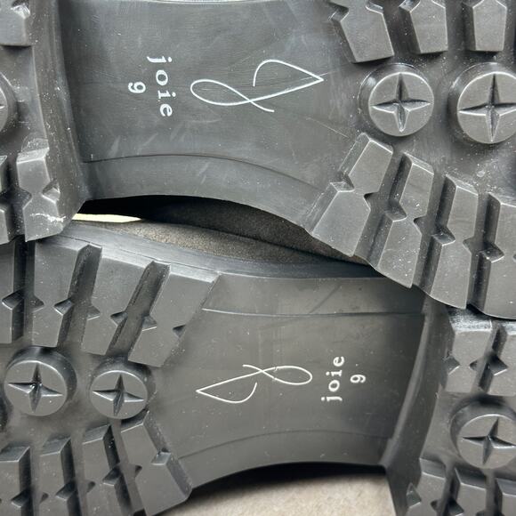 Joie Womens Size 9 Chelsea Army Boots Green Pull On Suede Lug Ankle Boots New - Picture 10 of 13